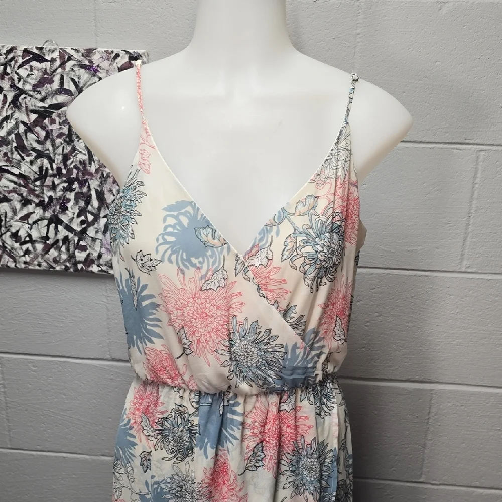 Lush Floral Maxi Dress in Pink and Blue - Picture 2 of 9